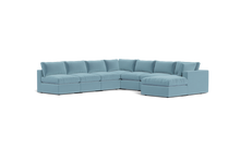 Load image into Gallery viewer, Ciello - Sectional - Aqua - Regular Backrest