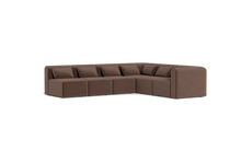 Load image into Gallery viewer, Atmosphere - Sectional - Rounded Backrest - Chocolate