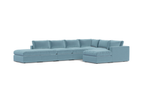 Load image into Gallery viewer, Ciello - Sectional - Aqua - Regular Backrest