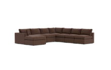 Load image into Gallery viewer, Ciello XL - Sectional - Chocolate - Regular Backrest