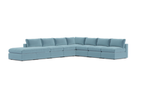 Load image into Gallery viewer, Ciello - Sectional - Aqua - Regular Backrest