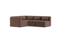 Load image into Gallery viewer, Atmosphere - Sectional - Rounded Backrest - Chocolate