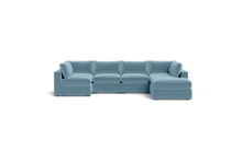 Load image into Gallery viewer, Ciello - Sectional - Aqua - Regular Backrest