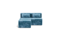 Load image into Gallery viewer, Atmosphere Sleeper Sofa & Sectional - Rounded Backrest - Harbour Blue