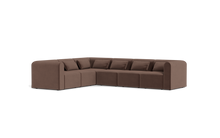 Load image into Gallery viewer, Atmosphere - Sectional - Rounded Backrest - Chocolate