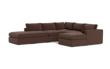Load image into Gallery viewer, Ciello XL - Sectional - Chocolate - Regular Backrest