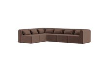 Load image into Gallery viewer, Atmosphere - Sectional - Rounded Backrest - Chocolate