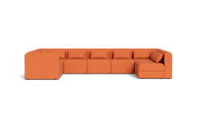 Load image into Gallery viewer, Atmosphere Sleeper Sofa & Sectional - Rounded Backrest - Tangerine