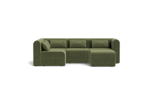 Load image into Gallery viewer, Atmosphere Sleeper Sofa & Sectional - Rounded Backrest - Cypress Green
