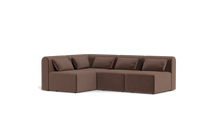 Load image into Gallery viewer, Atmosphere - Sectional - Rounded Backrest - Chocolate