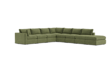 Load image into Gallery viewer, Ciello XL - Sectional - Cypress Green - Regular Backrest