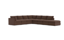 Load image into Gallery viewer, Ciello - Sectional - Chocolate - High Angled