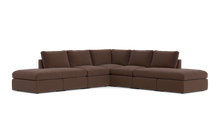 Load image into Gallery viewer, Ciello - Sectional - Chocolate - High Angled