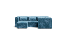 Load image into Gallery viewer, Atmosphere Sleeper Sofa & Sectional - Rounded Backrest - Harbour Blue