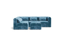 Load image into Gallery viewer, Atmosphere Sleeper Sofa & Sectional - Rounded Backrest - Harbour Blue