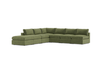 Load image into Gallery viewer, Ciello XL - Sectional - Cypress Green - Regular Backrest
