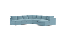 Load image into Gallery viewer, Ciello - Sectional - Aqua - High Angled