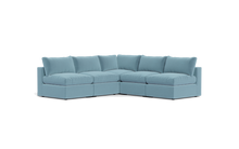 Load image into Gallery viewer, Ciello - Sectional - Aqua - Regular Backrest