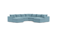 Load image into Gallery viewer, Ciello XL - Sectional - Aqua - Regular Backrest