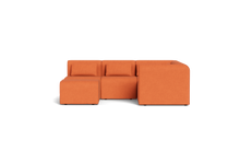 Load image into Gallery viewer, Atmosphere Sleeper Sofa & Sectional - Rounded Backrest - Tangerine