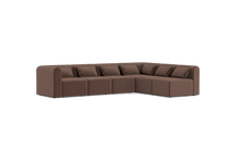 Load image into Gallery viewer, Atmosphere - Sectional - Rounded Backrest - Chocolate