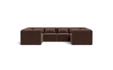 Load image into Gallery viewer, Atmosphere - Sectional - Rounded Backrest - Chocolate