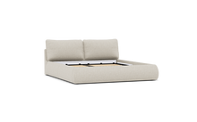 Load image into Gallery viewer, Ara Bed - King - Upholstered - Silken Sand - Storage
