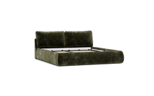 Load image into Gallery viewer, Ara Bed - King - Upholstered - Sage - Storage

