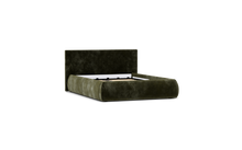Load image into Gallery viewer, Ara Bed - Full - Upholstered - Sage - Storage
