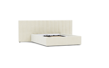Load image into Gallery viewer, Ara Bed - Full - Upholstered - Cloud - Storage
