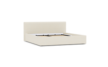 Load image into Gallery viewer, Ara Bed - King - Upholstered - Snowdrift - Storage
