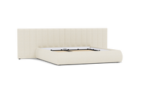 Load image into Gallery viewer, Ara Bed - King - Upholstered - Snowdrift - Non-storage
