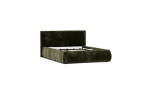 Load image into Gallery viewer, Ara Bed - Full - Upholstered - Sage - Storage
