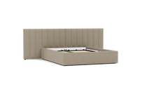 Load image into Gallery viewer, Ara Bed - Queen - Upholstered - Flax Haven - Storage
