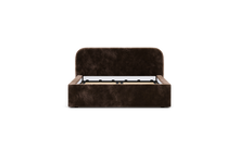 Load image into Gallery viewer, Ara Bed - Full - Upholstered - Espresso - Storage
