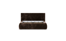Load image into Gallery viewer, Ara Bed - Full - Upholstered - Espresso - Storage
