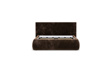 Load image into Gallery viewer, Ara Bed - Full - Upholstered - Espresso - Storage
