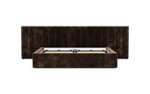 Load image into Gallery viewer, Ara Bed - King - Upholstered - Espresso - Storage
