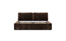 Load image into Gallery viewer, Ara Bed - King - Upholstered - Espresso - Storage

