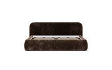 Load image into Gallery viewer, Ara Bed - King - Upholstered - Espresso - Storage
