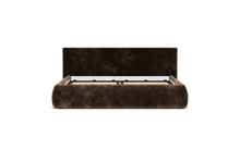 Load image into Gallery viewer, Ara Bed - King - Upholstered - Espresso - Storage
