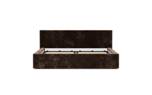 Load image into Gallery viewer, Ara Bed - King - Upholstered - Espresso - Storage
