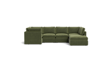 Load image into Gallery viewer, Ciello - Sectional - Cypress Green - High Angled
