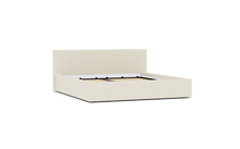 Load image into Gallery viewer, Ara Bed - King - Upholstered - Snowdrift - Storage
