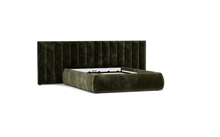 Load image into Gallery viewer, Ara Bed - Full - Upholstered - Sage - Storage
