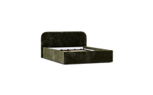 Load image into Gallery viewer, Ara Bed - Full - Upholstered - Sage - Storage
