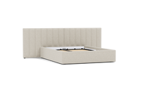 Load image into Gallery viewer, Ara Bed - Queen - Upholstered - Silken Sand - Storage
