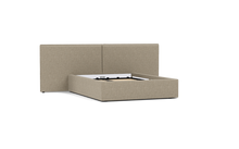 Load image into Gallery viewer, Ara Bed - King - Upholstered - Flax Haven - Storage
