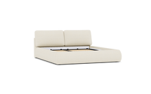 Load image into Gallery viewer, Ara Bed - King - Upholstered - Snowdrift - Storage
