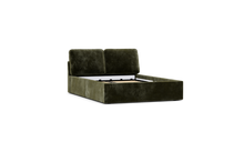 Load image into Gallery viewer, Ara Bed - Full - Upholstered - Sage - Storage
